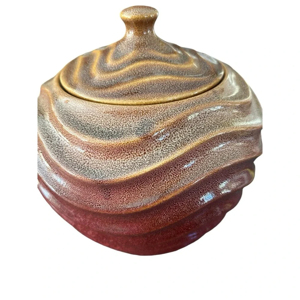 Fireside  Firepot‎ indoor/outdoor ceramic covered crock new